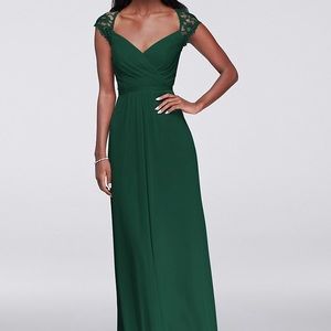 Juniper (Green) Cap-Sleeved Bridesmaid Dress